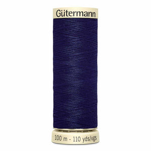 Gutermann thread, polyester. 100m. #272 med.navy blue.
