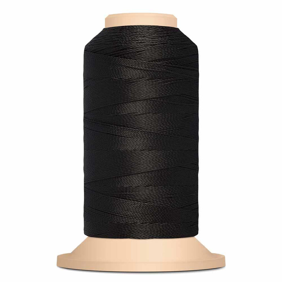 Gutermann upholstery thread, polyester. 300m. #000 black.