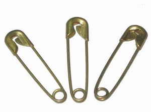 John Bead Safety Pins - Brass - 19mm (bag)