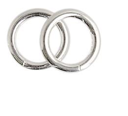 WOT Findings Silver Coloured Jump-ring 6 mm 12 Pack
