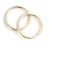 WOT Findings Gold Coloured Jump-ring 6 mm 12 Pack