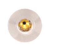 WOT Findings Clear Plastic Earring Disc-backing w/Gold Coloured Stud 1/2" 6 Pack