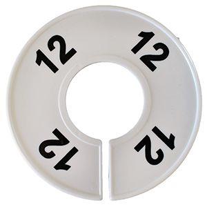 Round Rack Divider - Printed "12" - Single