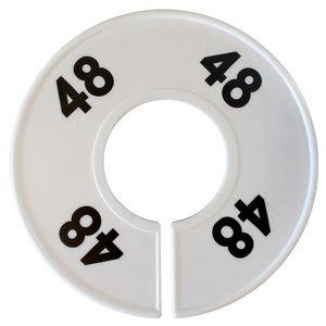 Divider, circle, (donut). '48'. White. Single.