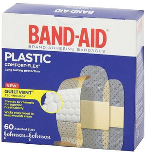 Band-Aid Shee Strips Bandages - 60 Pack - Assorted Sizes