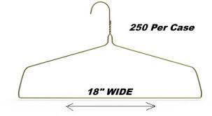 Hangers, drapery, wire. White. 250 box.