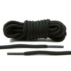 Braidlace shoe laces. 36", Round. Black. 1 pair.