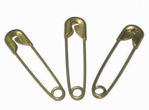 John Bead Safety Pins - Brass - 22mm (bag)