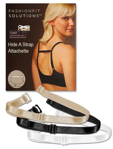 Fashion Essentials Bra Hide-A-Strap 3 pack.