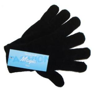 Magic gloves. 1 pair, O/S, Black, Kids.