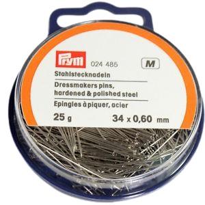 Steel Dressmaker Straight Pins - 1 Lb. Box (Size 24, 1-1/2 38mm) PRYM