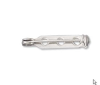 WOT findings, barpins, 26 mm. Silver. 4 pack.