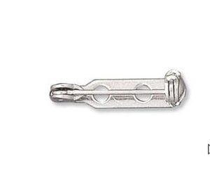 WOT findings, barpins, 19 mm. Silver. 4 pack.
