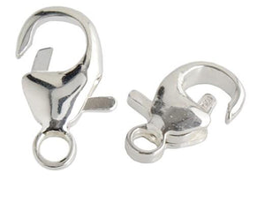 WOT Findings Silver Coloured Lobster Clasp 4 Pack