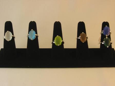 Signet Costume Ring with coloured gem stone.