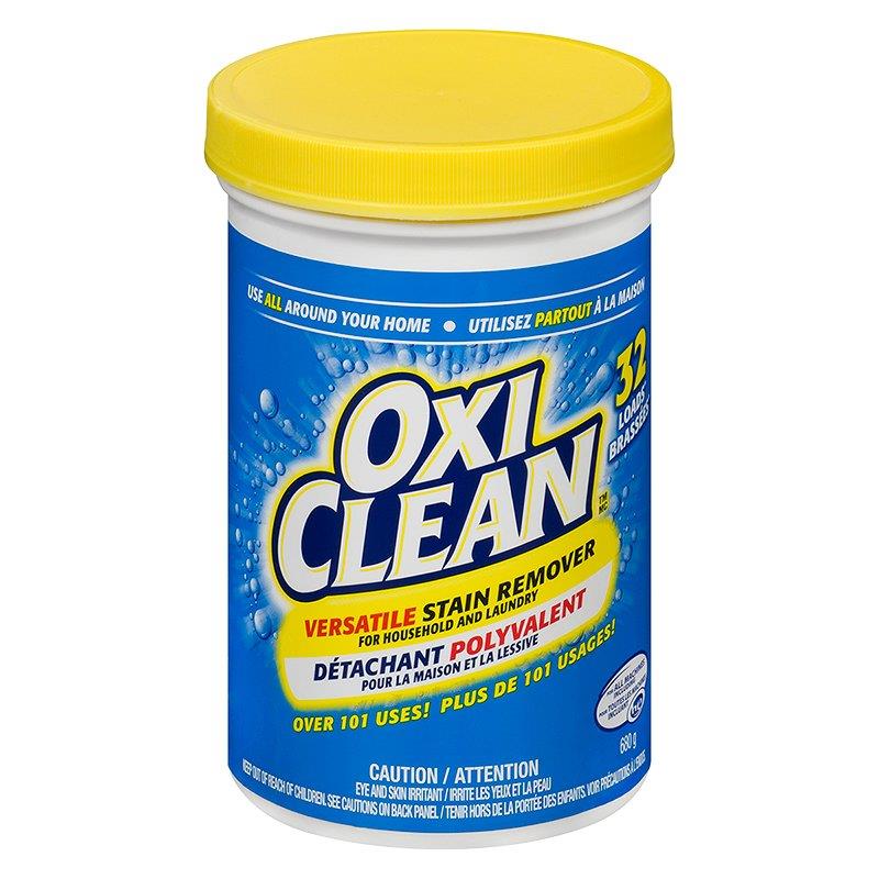 Oxi Clean tub against white background