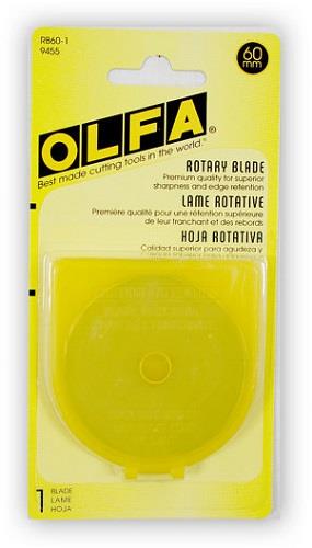 Olfa, 1 pack, 60 mm rotary blade refill.