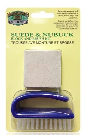 M&B Suede and Nubuck Block and Brush Kit