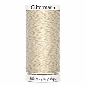 Gutermann thread, polyester, 250m, #30, Sand