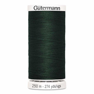 Gutermann thread, polyester, 250m, #794, Forest Green