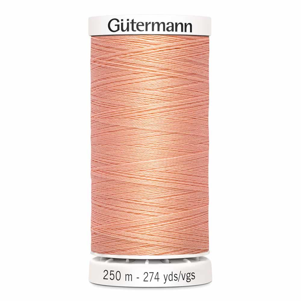 Gutermann thread, polyester, 250m, #365, Peach