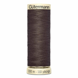 Gutermann thread, polyester, 100m, #582, Dark Mocha