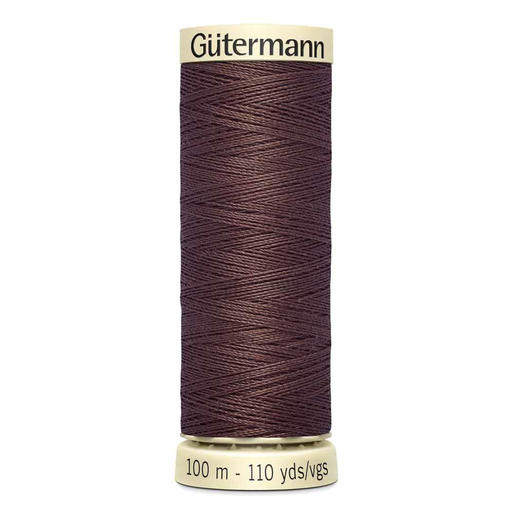Gutermann thread, polyester, 100m, #575, Saddle Brown