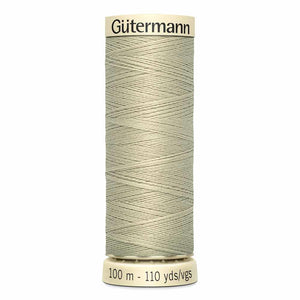 Gutermann thread, polyester, 100m, #522, Corn Silk