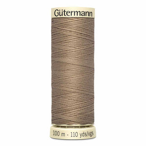 Gutermann thread, polyester, 100m, #511, Dove Beige