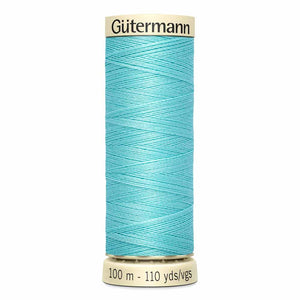 Gutermann thread, polyester, 100m, #601 Aqua Blue