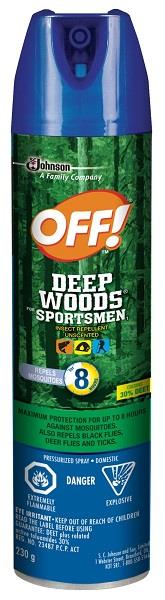 230g spray Deep Woods aerosol spray can.
