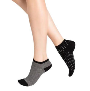 Bleuforet Stripes and Dots Patterned Ankle Socks