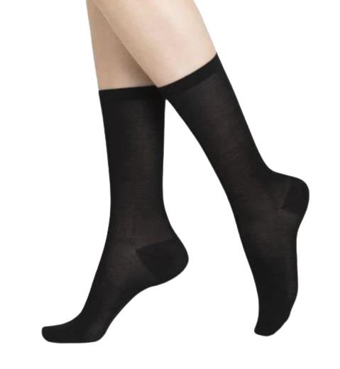 Bleuforet Women's Silk Blend Socks in Black